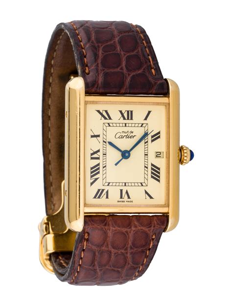 cartier tank must watches